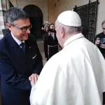 Tibor Kauser and Pope Francis